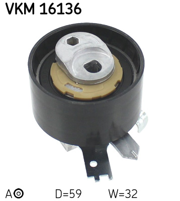 SKF VKM 16136 Feszítő gőrgő fogasszíj-vezérműszíjhoz